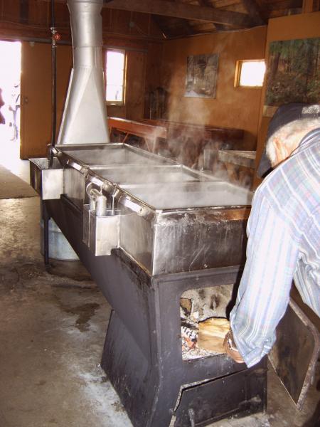 Une maison ou l'on fabrique le sirop d'�rable