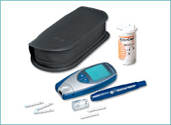 Voici mon mat�riel  d'autosurveillance glyc�mique