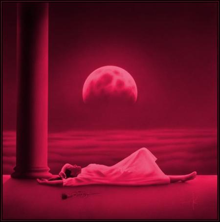 LA LUNE EST ROUGE ....